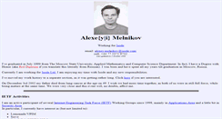 Desktop Screenshot of melnikov.ca