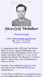 Mobile Screenshot of melnikov.ca