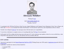 Tablet Screenshot of melnikov.ca